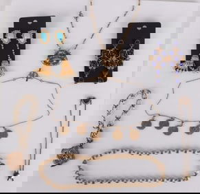 LADIES GOLD-TONED DESIGNER JEWELRY LOT (7)