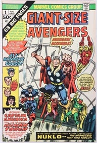 GIANT SIZE AVENGERS ISSUE # 1 SILVER AGE COMIC