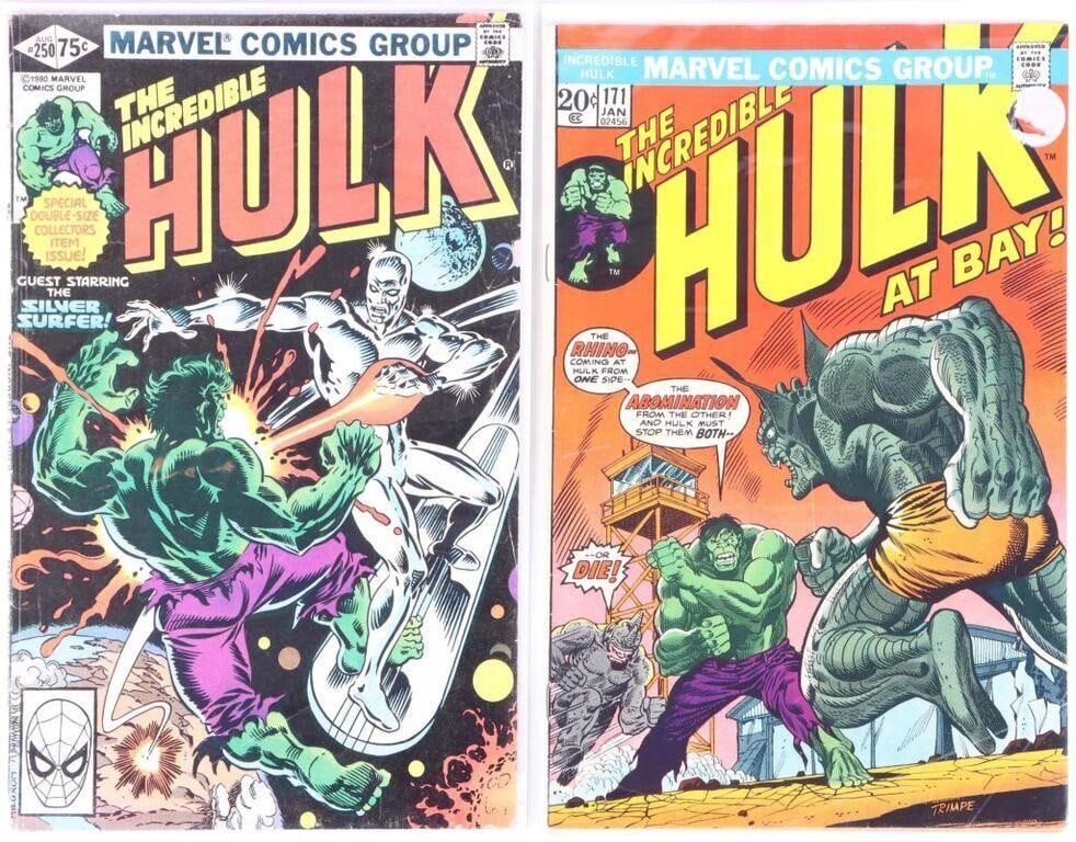 THE INCREDIBLE HULK 171 & 250 VINTAGE COMICS (1 of 7)