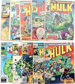 LOT SILVER AND BRONZE AGE HULK COMICS (10)