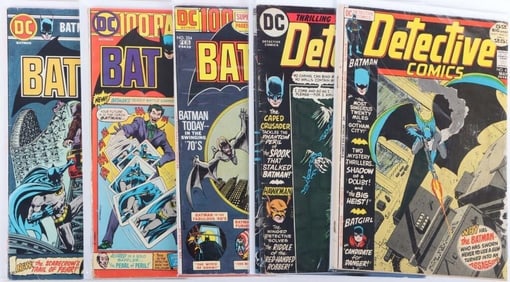 DETECTIVE COMICS AND 100-PAGE BATMAN LOT (6)