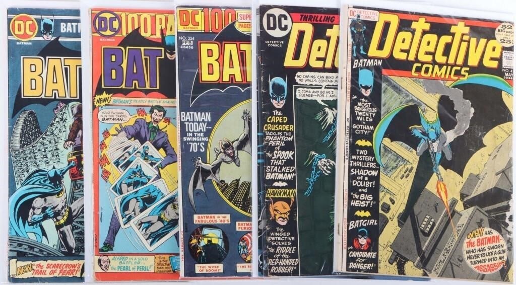 DETECTIVE COMICS AND 100-PAGE BATMAN LOT (6) (1 of 4)