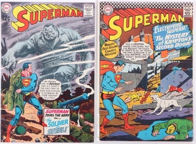 SILVER AGE SUPERMAN ISSUE # 189 AND 216