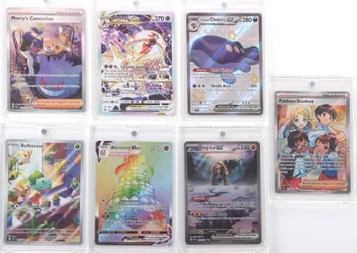 SLABBED POKEMON CARDS LOT OF 7 BULBASAUR DEOXYS