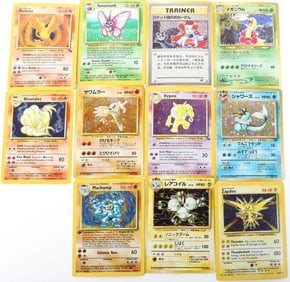 POKEMON BASE SET HOLOS LOT OF 11 ASSORTED CARDS