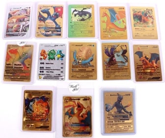 POKEMON VARIOUS GOLD/SILVER FOIL CARDS LOT OF 13