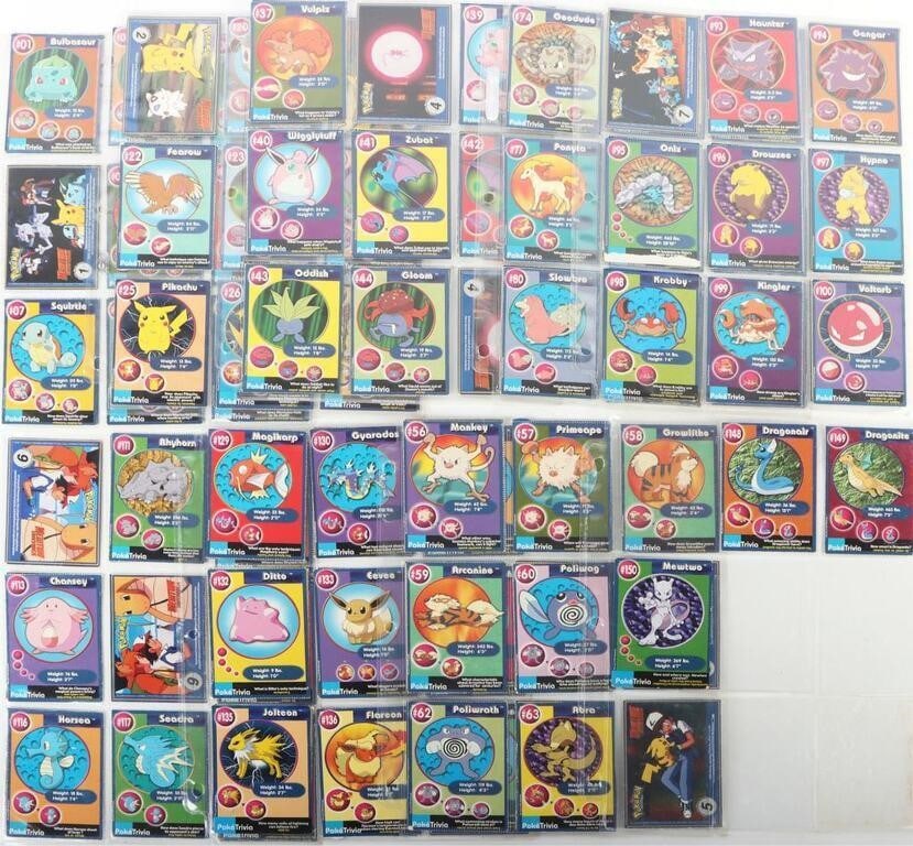 1999 POKEMON BURGER KING POKETRIVIA CARDS (1 of 5)