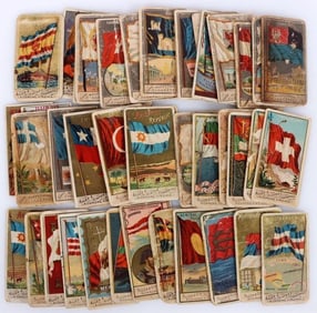 ALLEN & GINTER FLAGS TOBACCO CARDS (74)