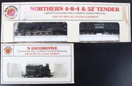 BACHMANN N SCALE LOCOMOTIVES LOT OF 2 IN-BOX