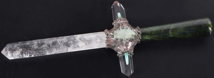 QUARTZ DAGGER NEW AGE MAGIC IMPLEMENT CRYSTALS