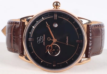 JON OSCAR VANGUARD AUTOMATIC SAPPHIRE MEN'S WATCH