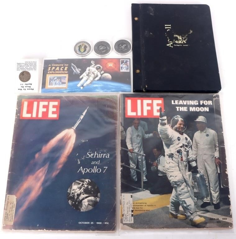 APOLLO MISSION PARAPHERNALIA ASSORTED LOT (8) (1 of 5)