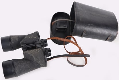 ANTIQUE BINOCULARS US MARINE CORPS 1943 W/ CASE