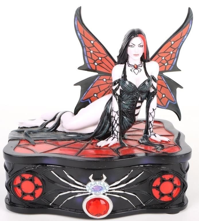 ANNE STOKES THE SPIDERS WEB FAIRY KEEPSAKE BOX (1 of 5)