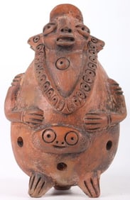 PRE-COLUMBIAN MAYAN CARVED EFFIGY FIGURE
