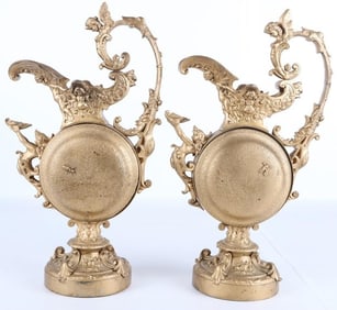 ETRUSCAN PITCHER MANTEL PIECES LOT OF TWO