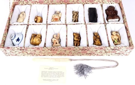 JAPANESE HAND-CARVED NETSUKE COLLECTION & MORE
