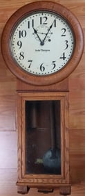 ANTIQUE SETH THOMAS #2 WALL REGULATOR BOX CLOCK