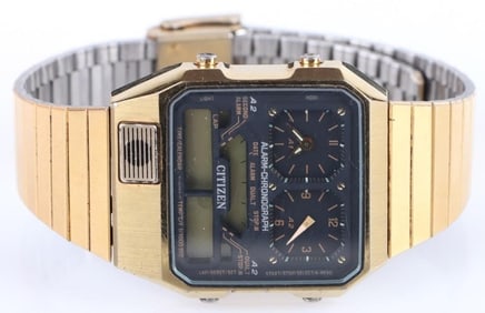 VINTAGE CITIZEN ANA-DIGI CHRONOGRAPH MEN'S WATCH