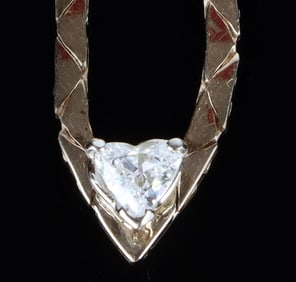 14K YELLOW GOLD 0.45CT DIAMOND LADIES NECKLACE