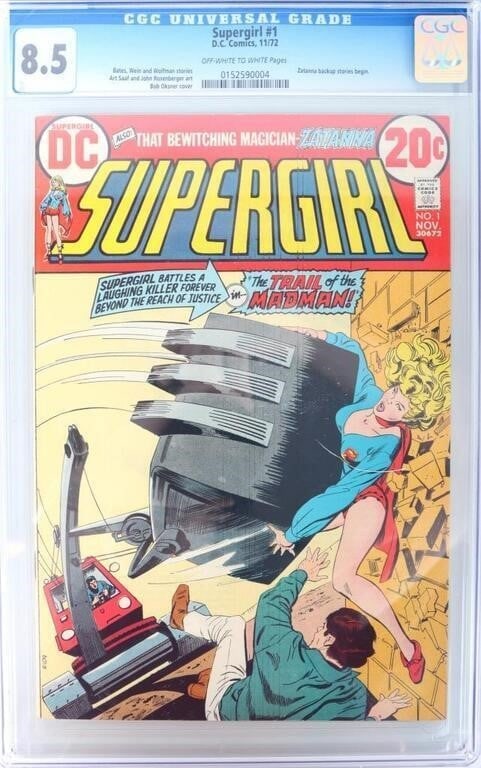 SUPERGIRL #1 - ZATANNA STORY - COMIC BOOK CGC 8.5 (1 of 3)