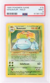 1999 POKEMON GAME VENUSAUR-HOLO #15 PSA 9 MINT