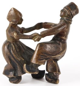AUSTRIAN VIENNA BRONZE DANCING COUPLE