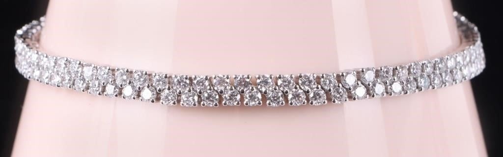 3.1CTW DIAMOND TENNIS BRACELET IN 14K WHITE GOLD (1 of 3)