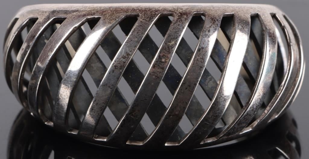 STERLING SILVER MEXICO LADIES CUFF BRACELET (1 of 4)