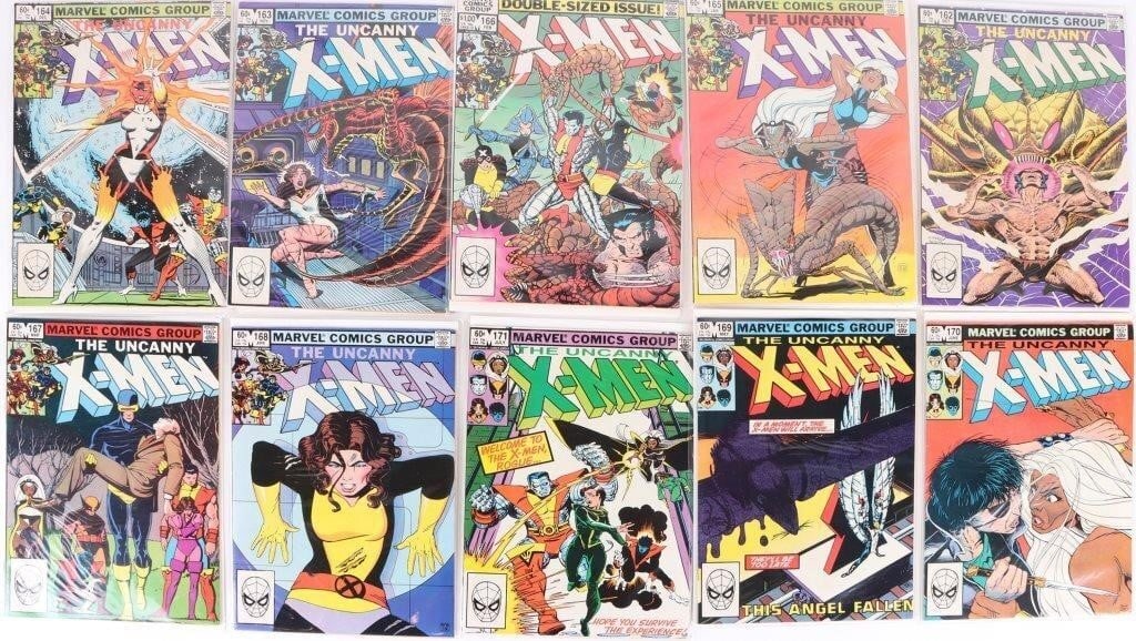 UNCANNY X-MEN #162-171 1982 MARVEL COMICS LOT (1 of 4)