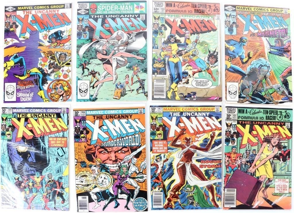 UNCANNY X-MEN #146-153 1981 MARVEL COMICS LOT (1 of 4)
