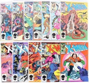 UNCANNY X-MEN #182-193 1984 MARVEL COMICS LOT