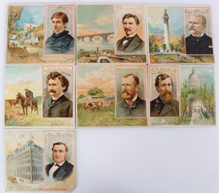 AMERICAN EDITORS ALLEN & GINTER LARGE CARDS (7)