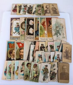 W. DUKE & SONS ASSORTED TOBACCO CARDS (58)