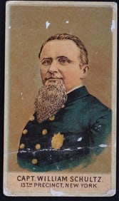 GOLD COIN CHEWING TOBACCO WILLIAM SCHULTZ CARD