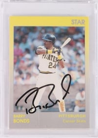 1991 BARRY BONDS AUTOGRAPHED CARD PIRATES