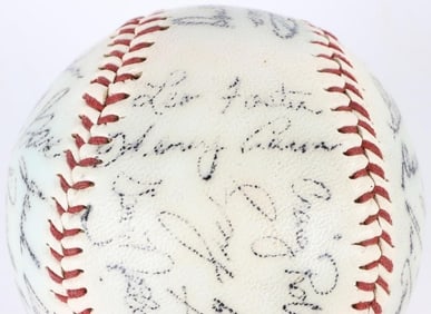 1974 ATLANTA BRAVES ROSTER AUTOGRAPHED BALL