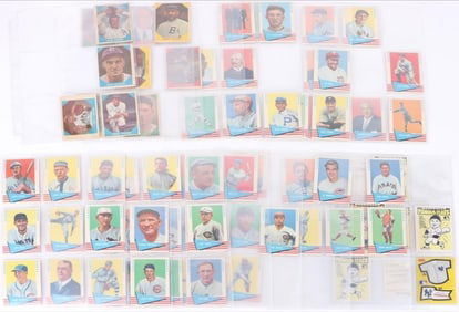 1960 & 1961 FLEER BASEBALL PARTIALLY COMPLETE SETS