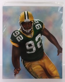 REGGIE WHITE ORIGINAL PAINTING BY GARY LONGORDO