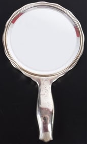 ANTIQUE WHITING STERLING SILVER VANITY MIRROR 1897