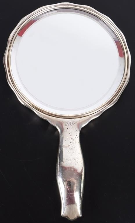 ANTIQUE WHITING STERLING SILVER VANITY MIRROR 1897 (1 of 4)