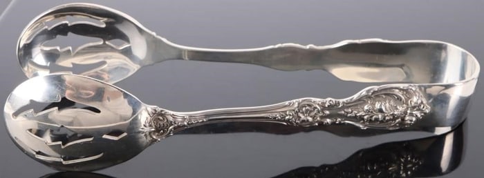 FRANCIS I REED & BARTON 0.925 SILVER 7' ICE TONGS