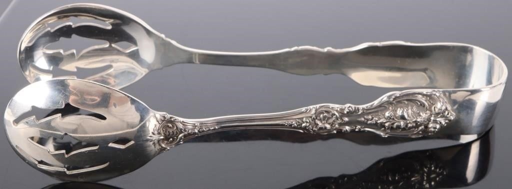 FRANCIS I REED & BARTON 0.925 SILVER 7' ICE TONGS: Francis I Reed & Barton sterling silver 7" ice tongs. Weight: 115.40 Grams Size: 7.00" Condition: Little wear, see images for details.