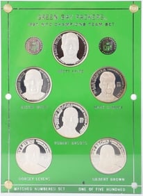 FINE SILVER 1997 NFC CHAMP PACKERS 1OZ 6 ROUND SET