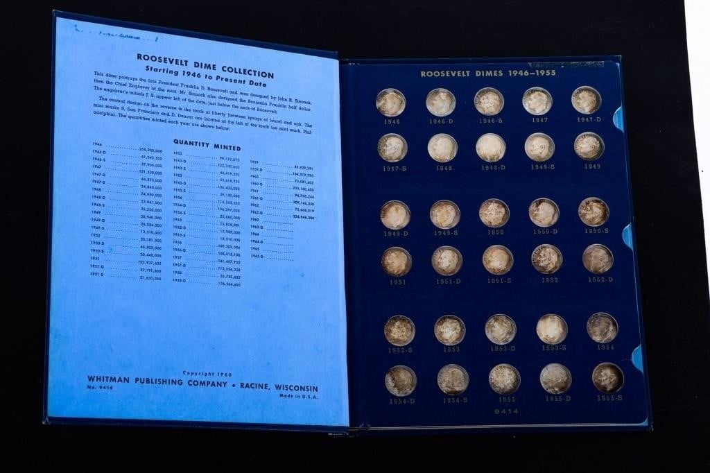 COMPLETE ROOSEVELT DIME COLLECTION 1946-1965 (1 of 4)