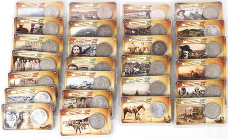 90% SILVER LITTLETON BOX OF MORGAN DOLLARS - (26)