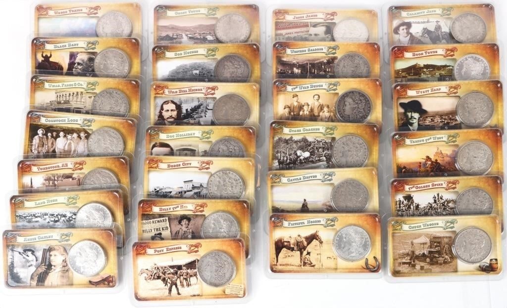 90% SILVER LITTLETON BOX OF MORGAN DOLLARS - (26) (1 of 6)