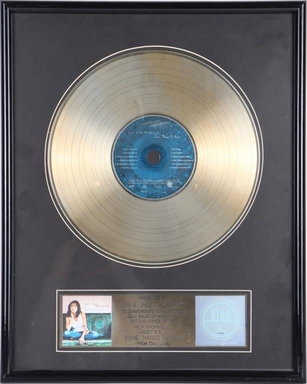 RIAA CERT GOLD L. WOMACK CASSETTE & CD 'SOME...' (1 of 4)