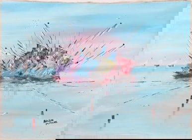 ORIGINAL OIL PAINTING BY ADELSON JOSEPH