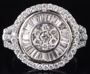109 DIAMONDS 14K WHITE GOLD LADIES RING